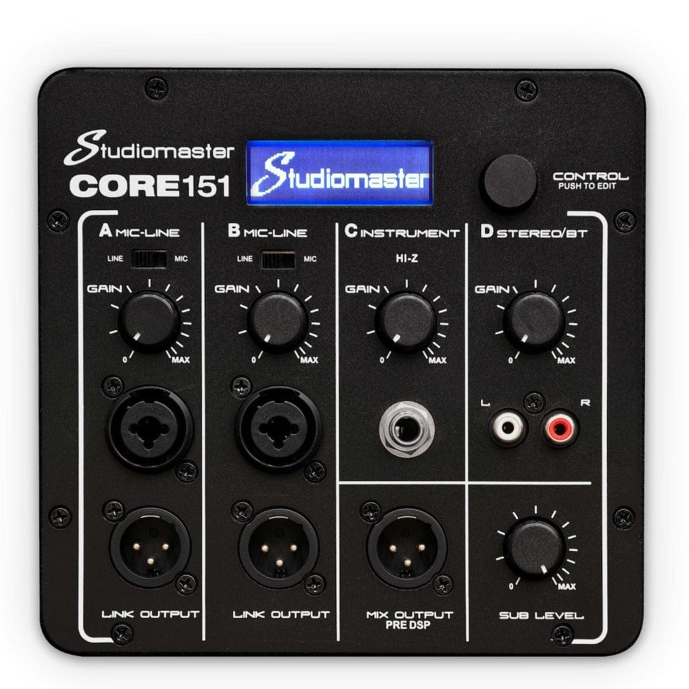 studiomaster pa systems studiomaster core151 mobile line array sound system