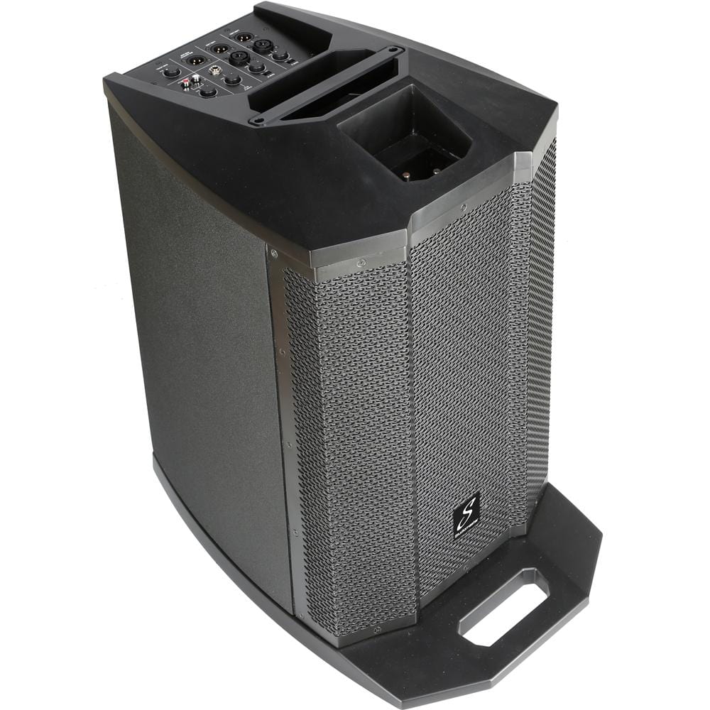 studiomaster portable pa systems studiomaster direct 121 6x3 speaker 12 inch woofer 4 channel analog mixer colomn pa system