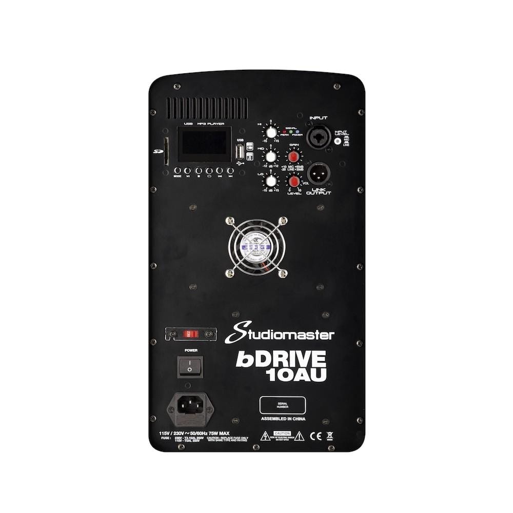 studiomaster speaker cabinets studiomaster bdrive 10au 10 inch active speaker cabinet - black