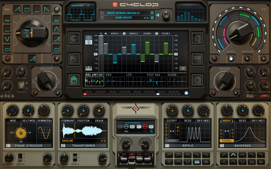 SugarBytes Virtual Processors Sugar Bytes Clyop Bass Synthesizer
