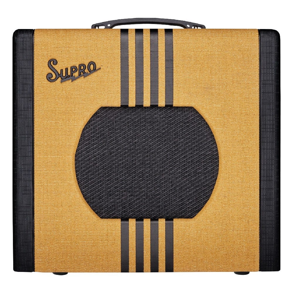 supro guitar combo amplifiers tweed black supro delta king 10 1x10 5-watt reverb tube electric guitar combo amplifier