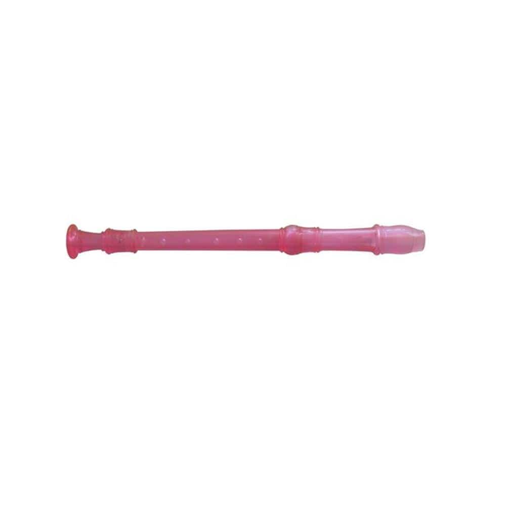 suzuki recorders transparent pink suzuki srg 81 soprano 3 piece recorder - transparent #color_transparent-pink