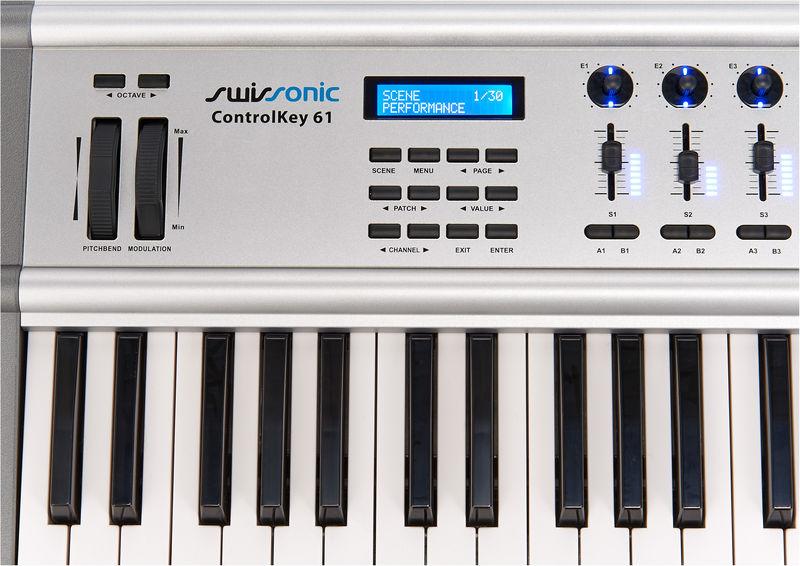 swissonic midi keyboards swissonic controlkey 61