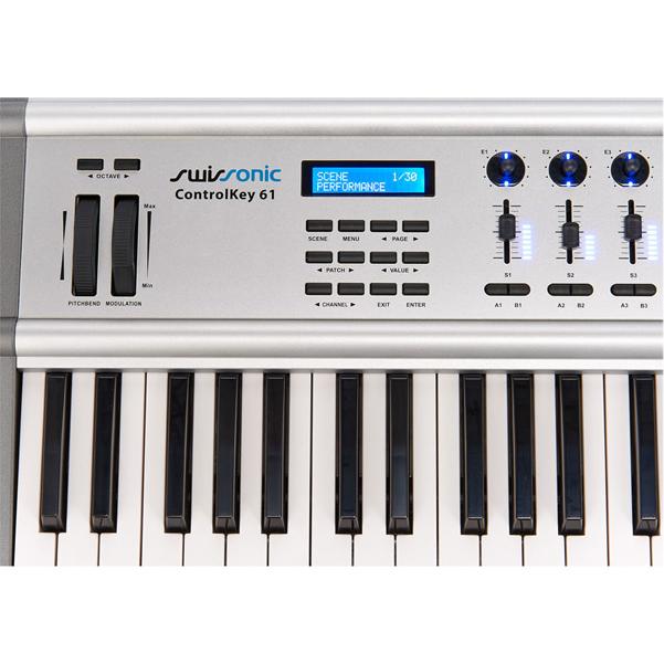 swissonic midi keyboards swissonic controlkey 61 usb midi keyboard