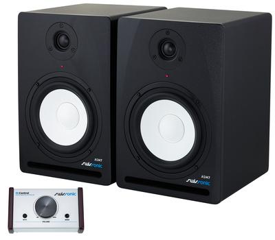 swissonic monitor speakers swissonic asm7 bundle