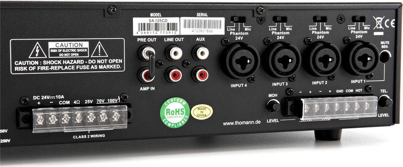 swissonic powered mixers swissonic sa 125 cd