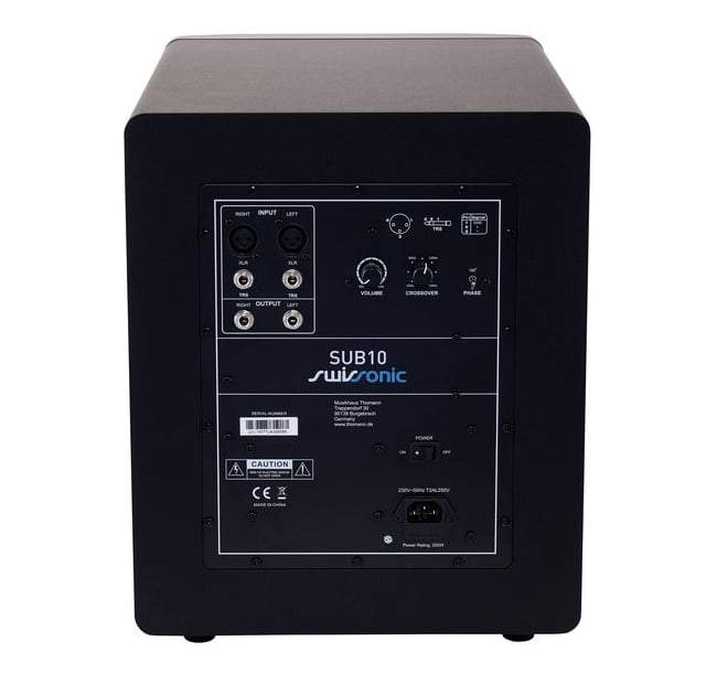 swissonic subwoofers swissonic sub10 active 10 inch studio subwoofer