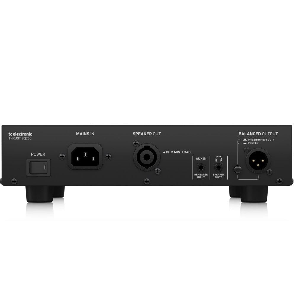 t.c. electronic bass amplifier heads tc electronic bq250 250 watt bass head with mosfet preamp