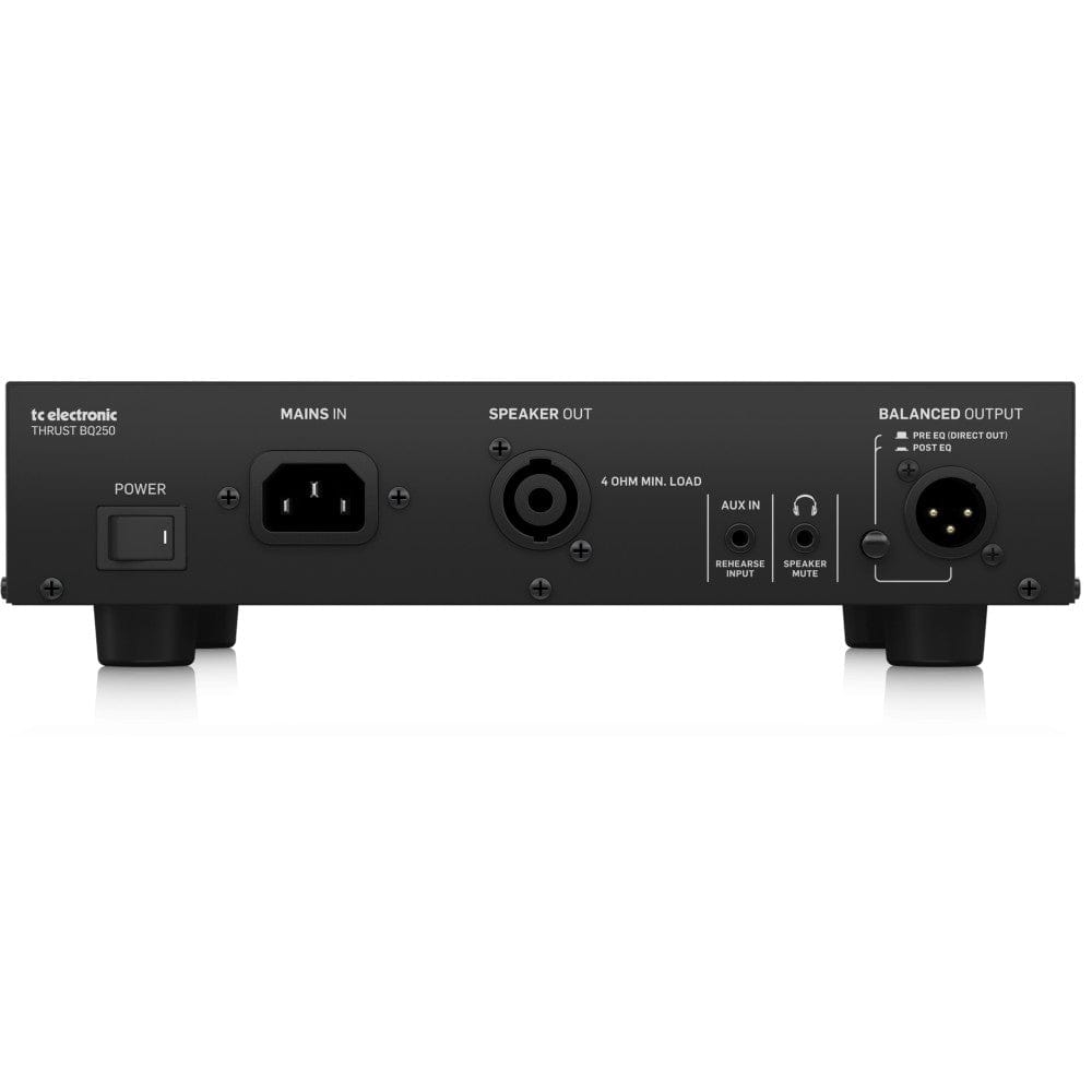 t.c. electronic bass amplifier heads tc electronic bq250 500 watt portable bass head with mosfet preamp