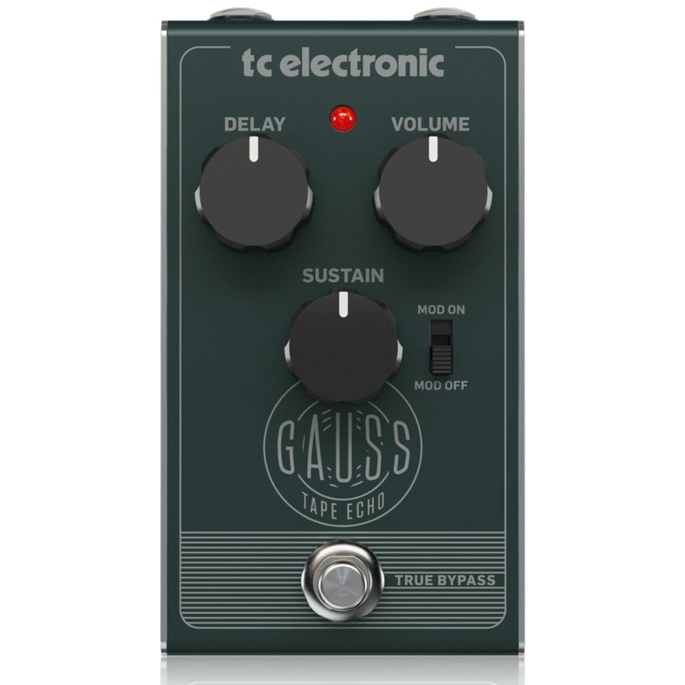 t.c. electronic effect pedals t.c. electronic gauss super-saturated tape echo pedal
