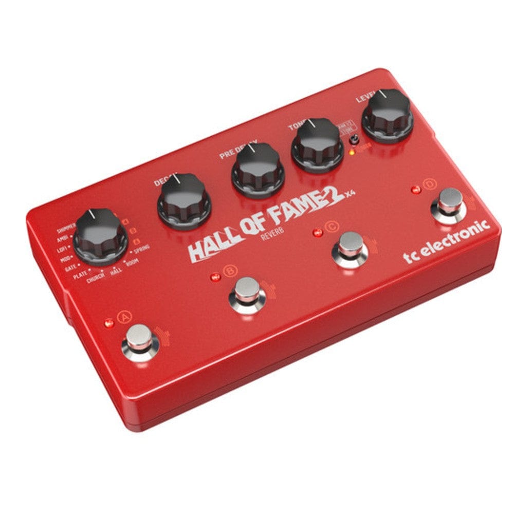 t.c. electronic effect pedals t.c. electronic hall of fame 2 mini x 4 reverb effect pedal