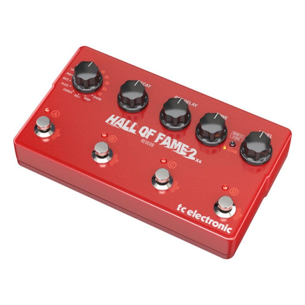 t.c. electronic effect pedals t.c. electronic hall of fame 2 mini x 4 reverb effect pedal