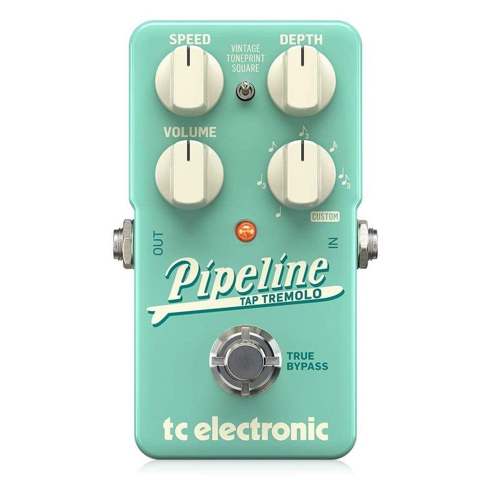 t.c. electronic effect pedals t.c. electronic pipeline tap tremolo pedal