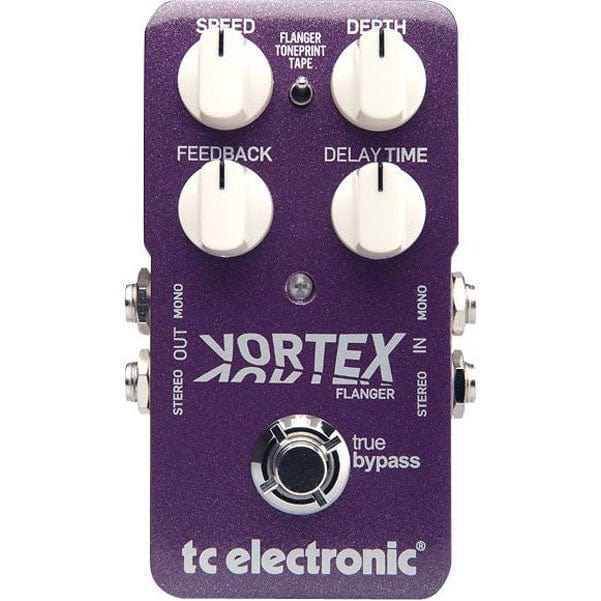 t.c. electronic effect pedals t.c. electronic vortex flanger guitar effects pedal - toneprint series