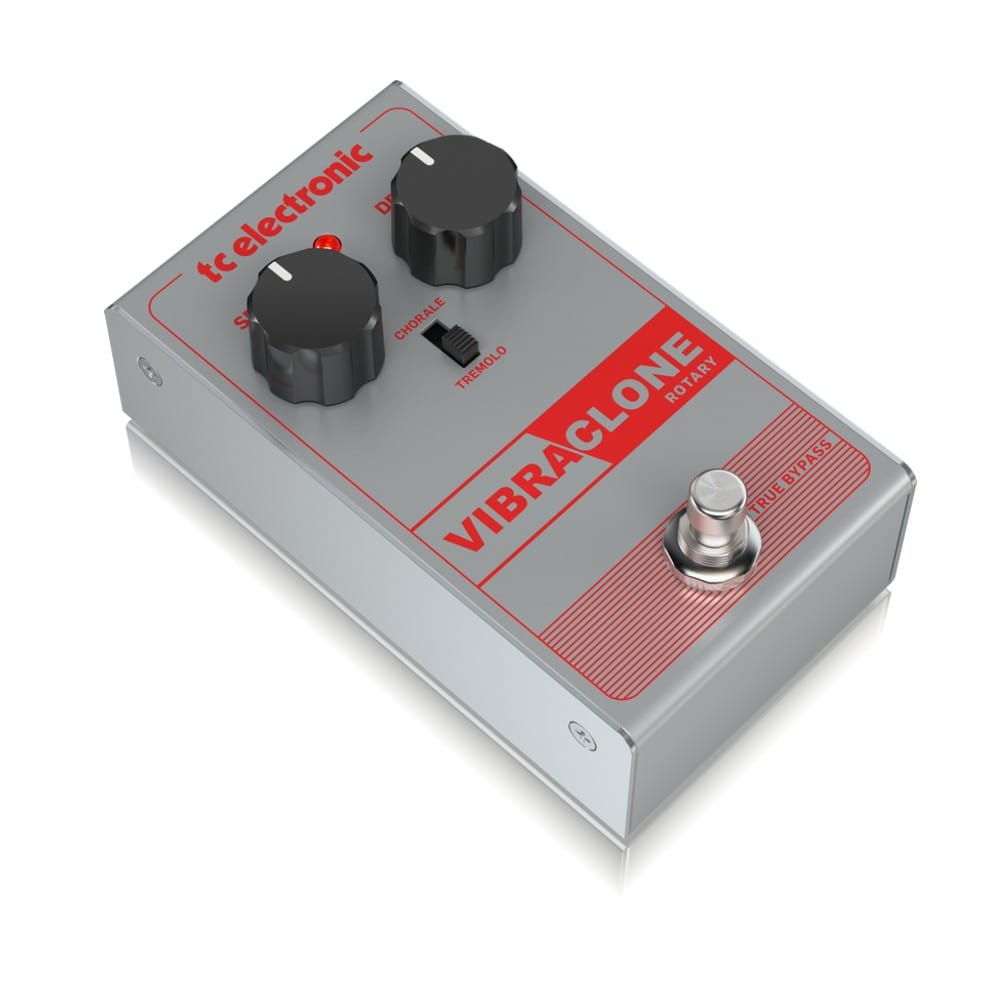 t.c. electronic effect pedals tc electronic vibraclone rotating speaker emulator with simple 2-knob