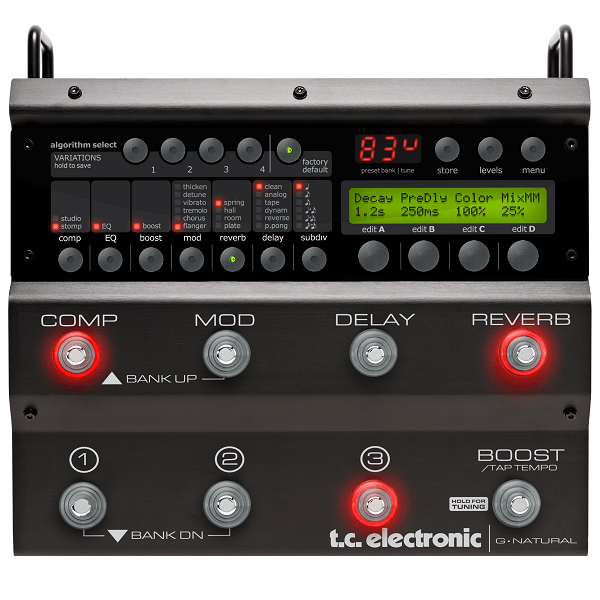 t.c. electronic guitar processors t.c. electronic g-natural acoustic guitar multi fx processor
