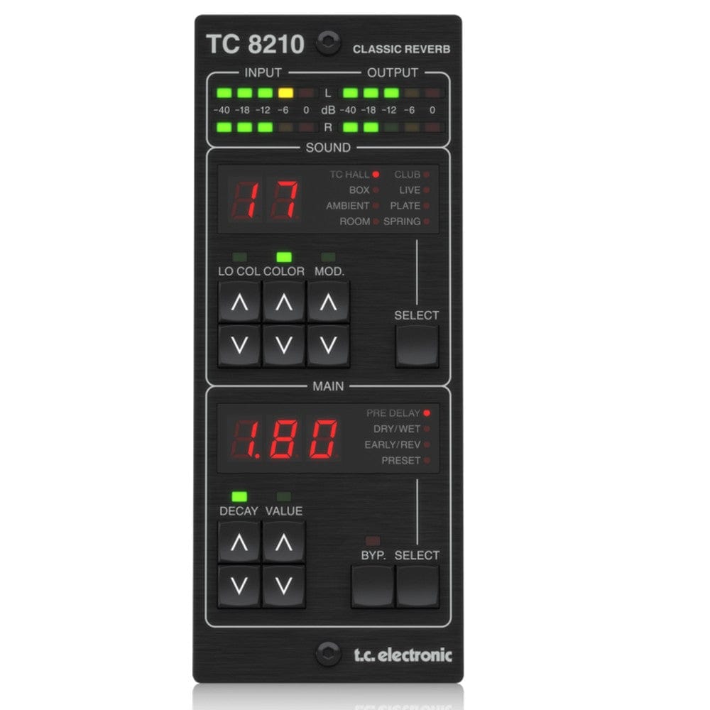 t.c. electronic signal processors tc electronic tc8210 dt classic mixing plug-in reverb desktop controller interface