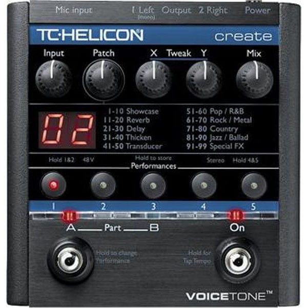 t.c. electronic voice processors t.c. electronic helicon voicetone create vocal pedal