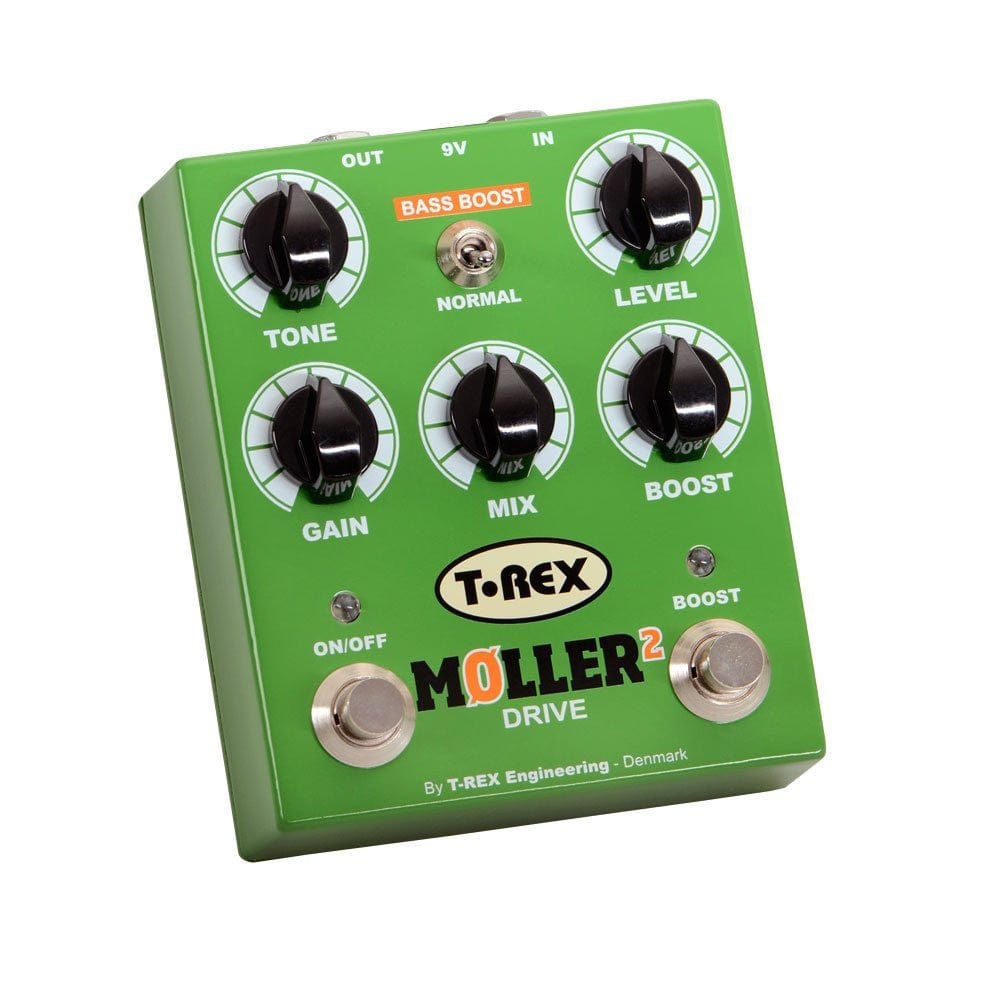 t-rex effect pedals t-rex moller overdrive pedal with clean boost