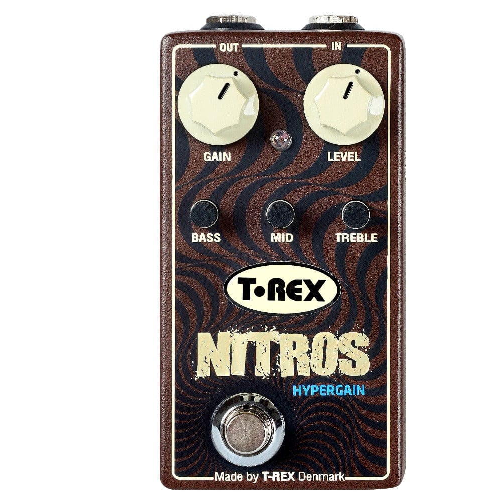 t-rex effect pedals t-rex nitros hypergain distortion guitar effects pedal