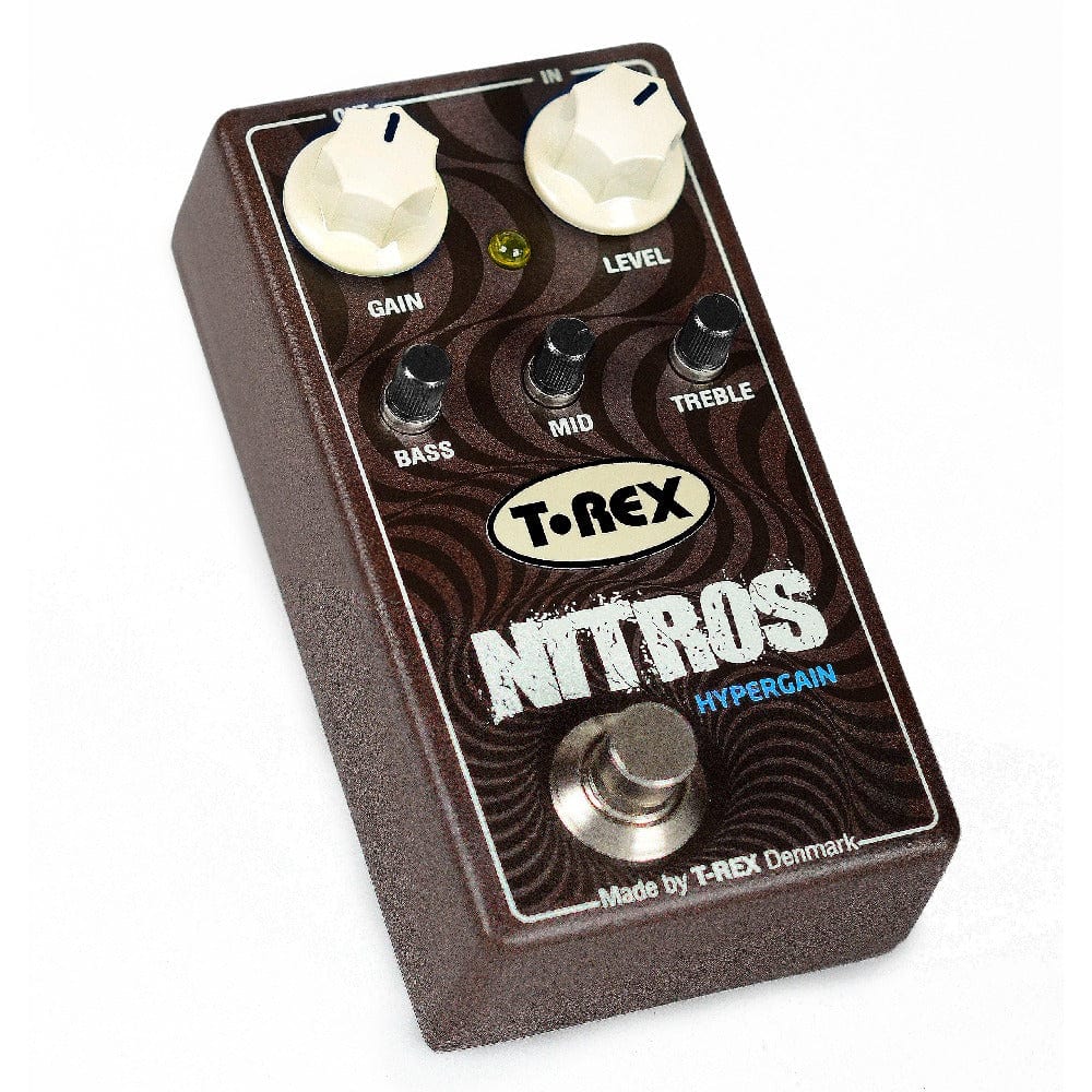 t-rex effect pedals t-rex nitros hypergain distortion guitar effects pedal
