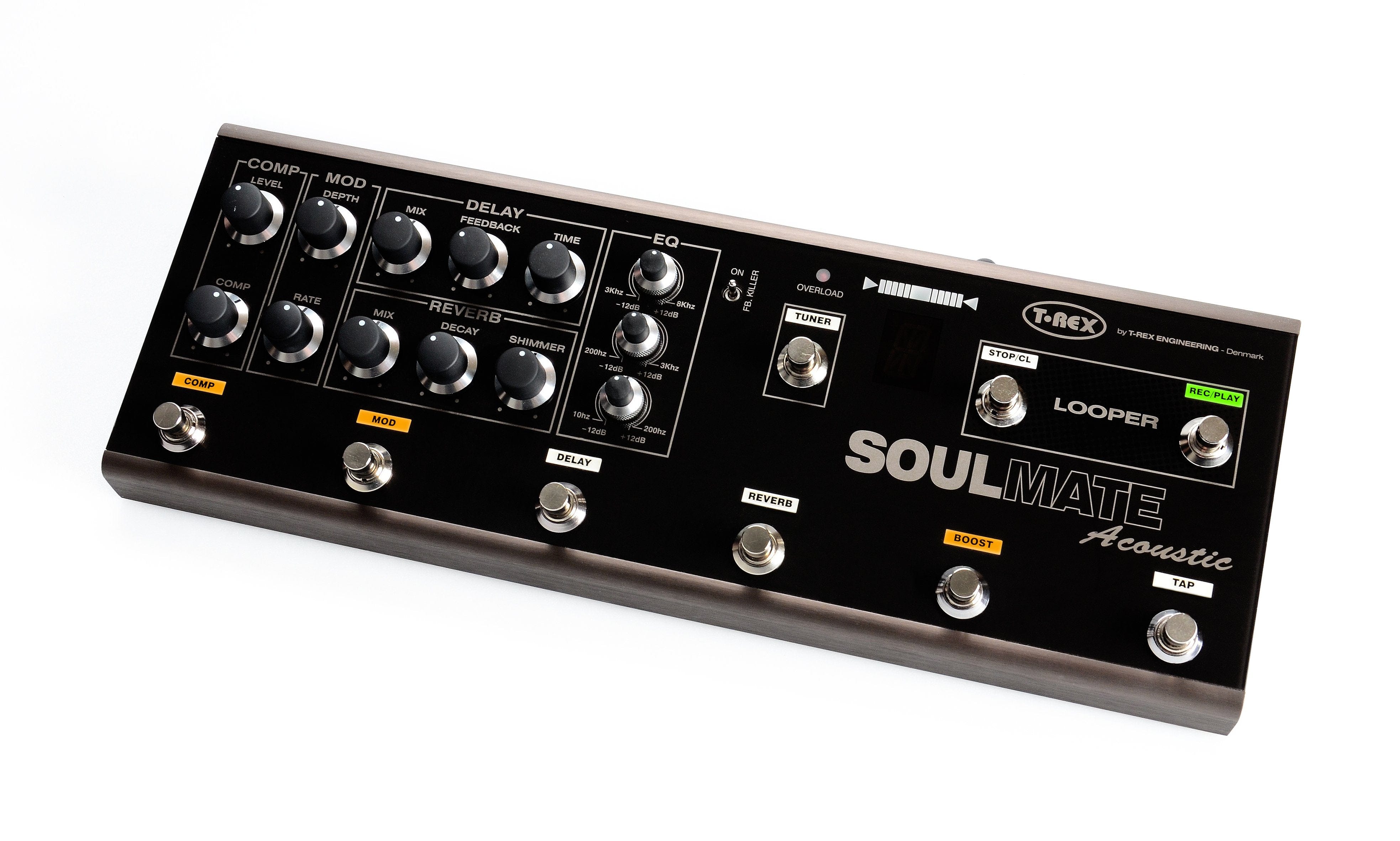 t-rex effect pedals t-rex soulmate acoustic multi effects pedal