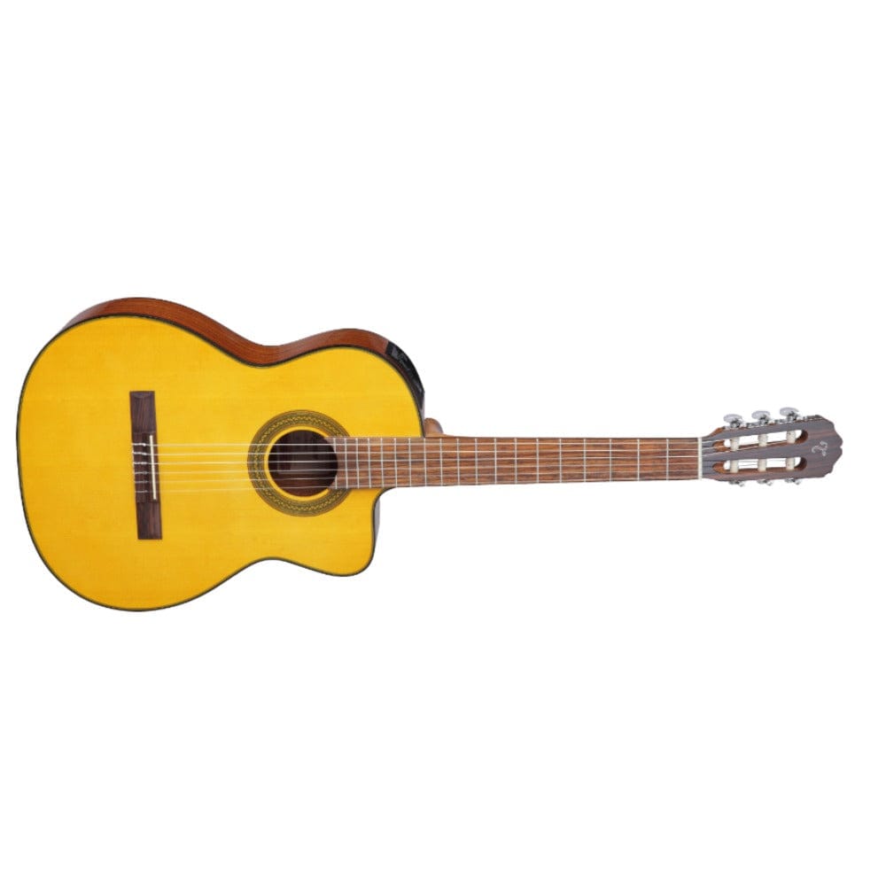 takamine classical guitars natural takamine gc1ce cutaway nylon string electro acoustic guitar - natural