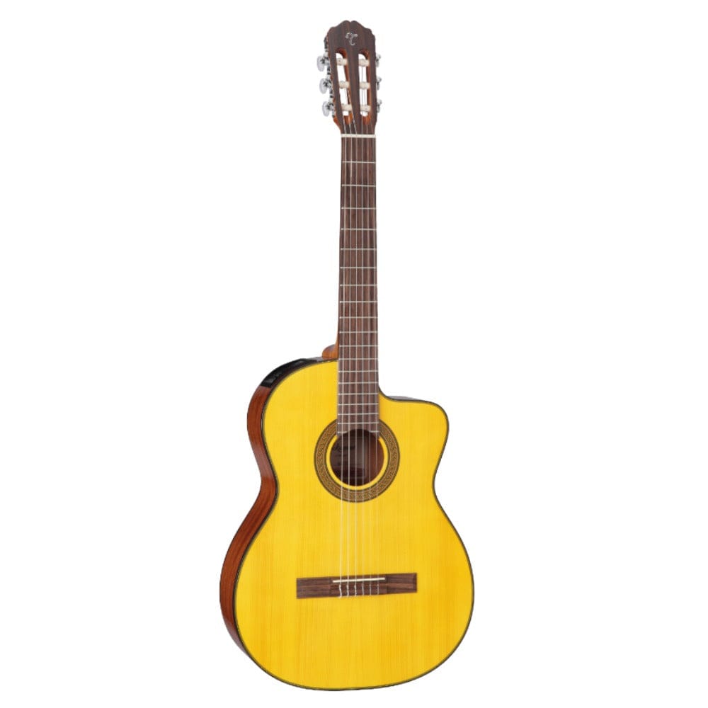 takamine classical guitars natural takamine gc3ce cutaway solid top nylon string electro acoustic classical guitar