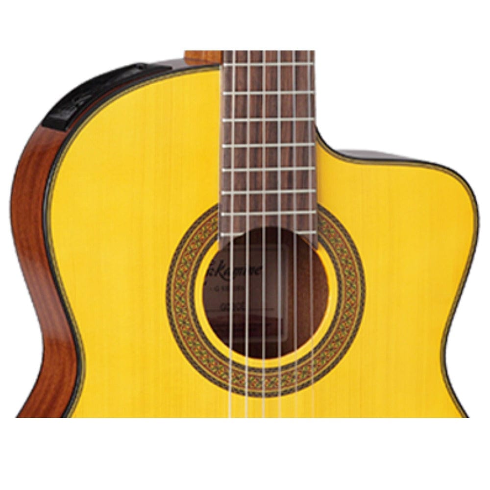 takamine classical guitars natural takamine gc3ce cutaway solid top nylon string electro acoustic classical guitar