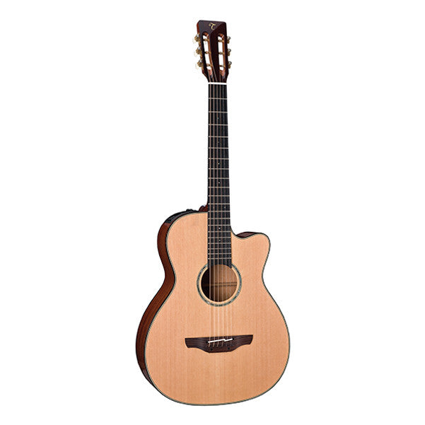 takamine classical guitars takamine tf740 fs cutaway classical guitar - natural gloss