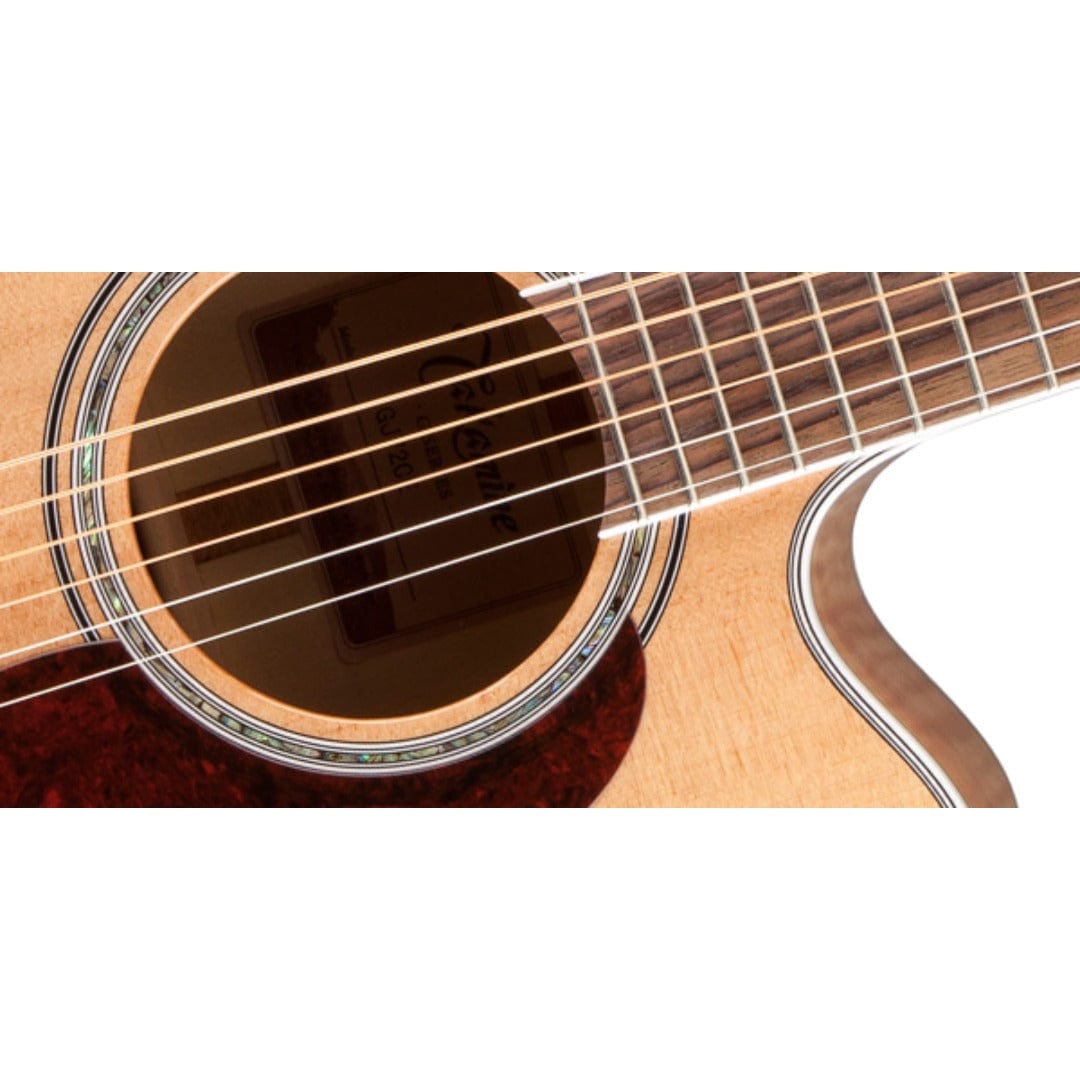 takamine electro acoustic guitars takamine gj72ce cutaway electro acoustic guitar #color_natural