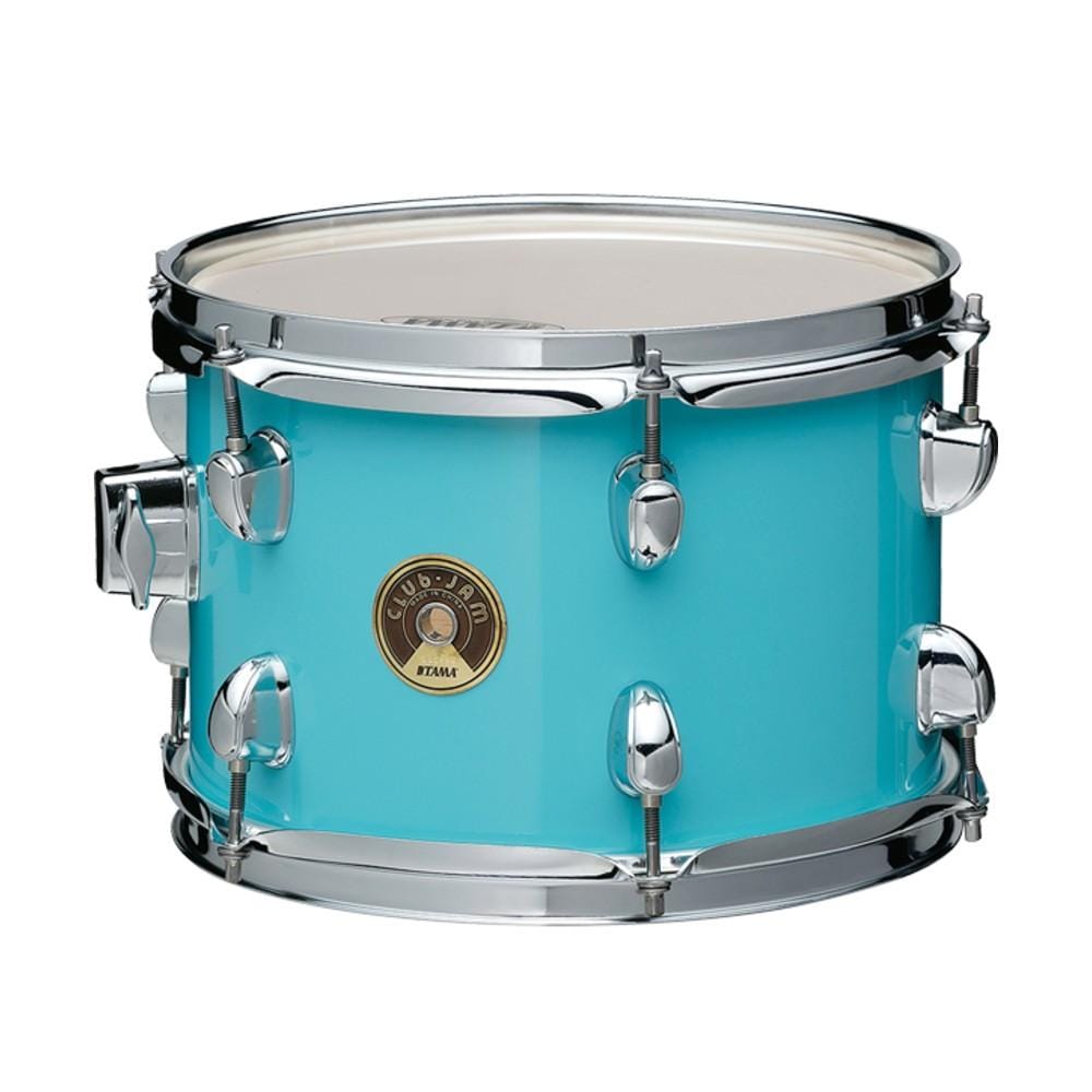 tama acoustic drum kits aqua blue tama ljk48h4 club jam 4 piece drum kit with hardware #color_aqua-blue