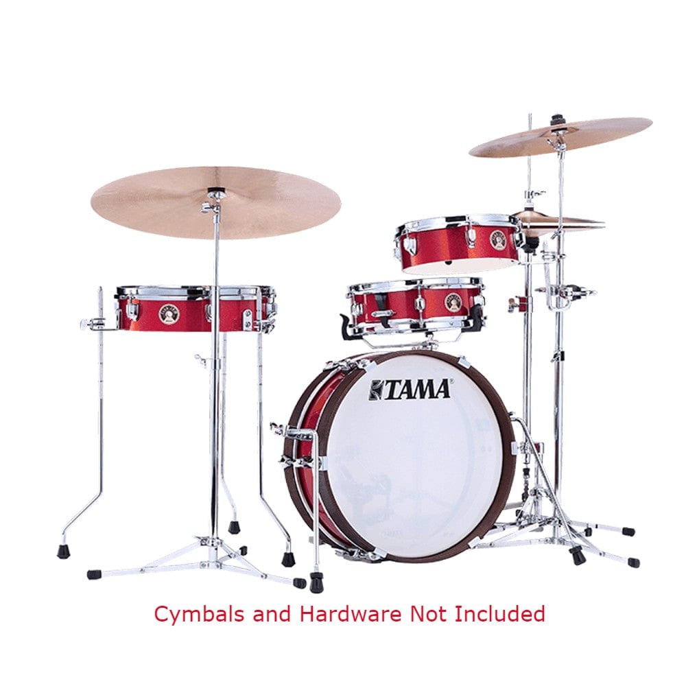 tama acoustic drum kits burnt red mist tama ljk48p club jam pancake acoustic drum kit