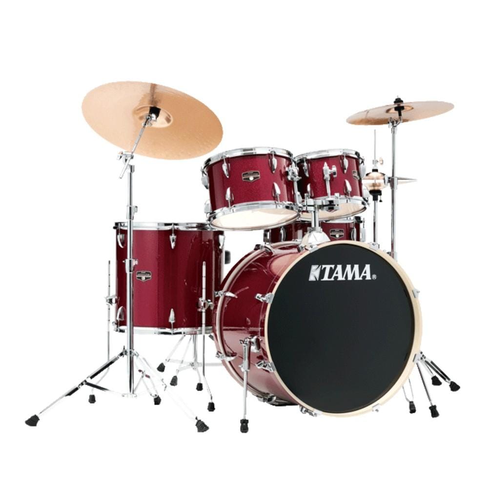 tama acoustic drum kits candy apple mist tama ie50h6w-cpm imperialstar drum kits 20 inch- candy apple mist