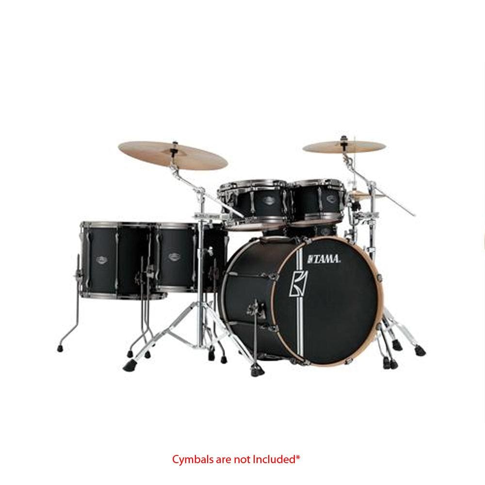 tama acoustic drum kits flat black tama superstar hyper-drive maple 6pcs shellpack drumkit