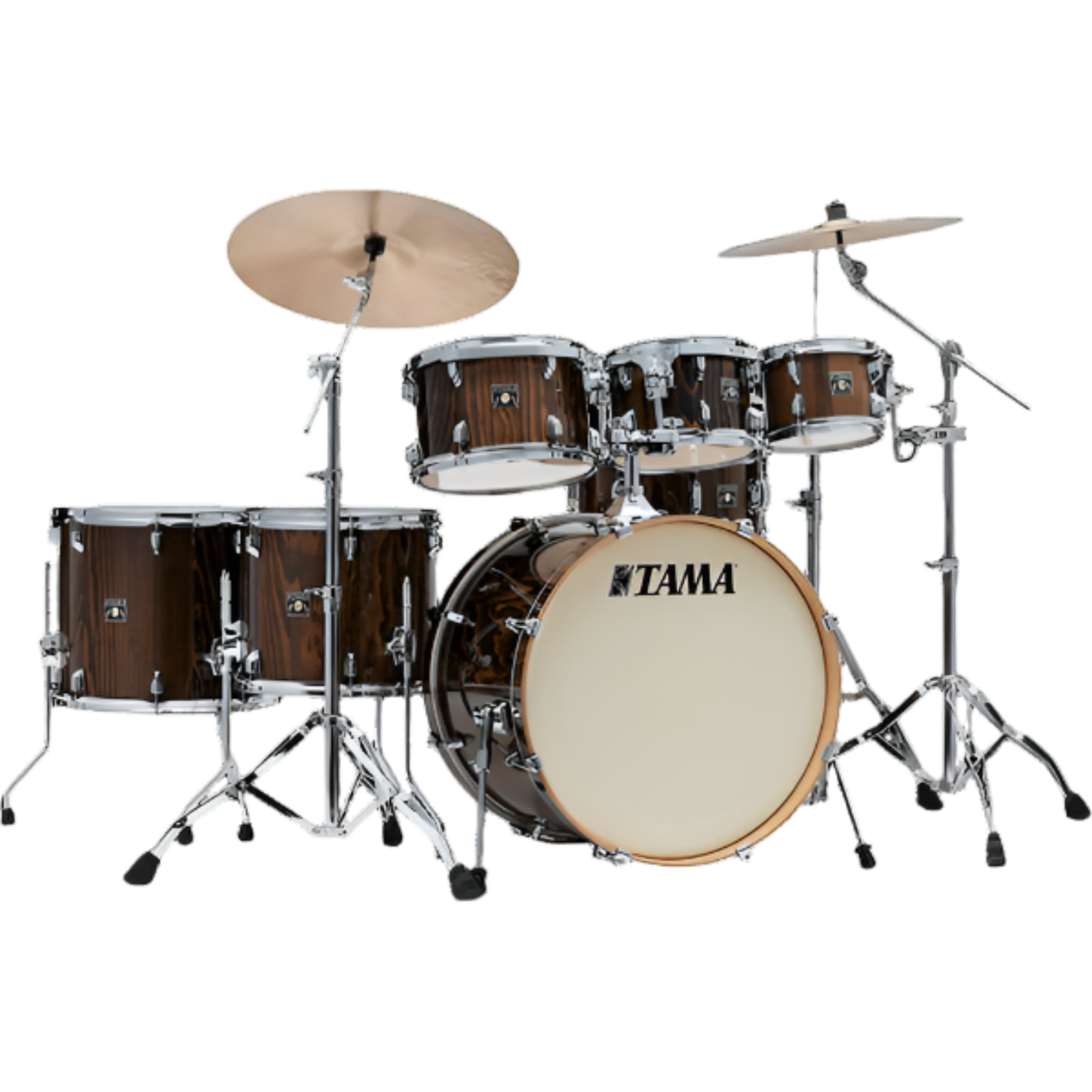 Tama Acoustic Drum Kits Gloss Java Lacebark Pine Tama CL72RSP Superstar Classic 7 Piece Acoustic Drum Kit