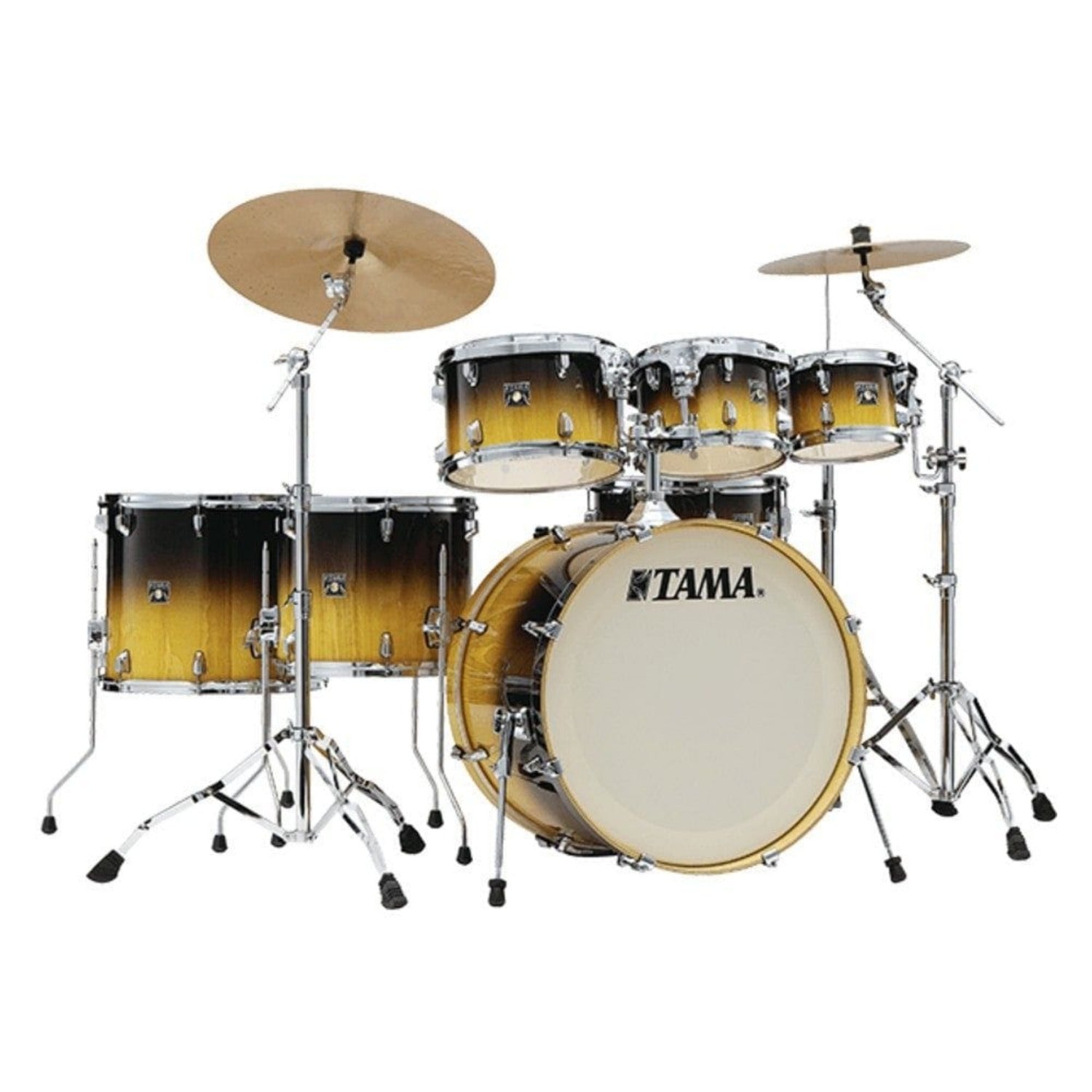Tama Acoustic Drum Kits Gloss Lacebark Pine Fade Tama CL72RSP Superstar Classic 7 Piece Acoustic Drum Kit