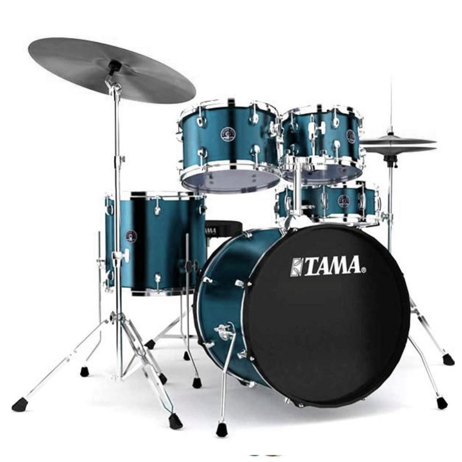 Tama Acoustic Drum Kits Hairline Blue Tama RM50YH5 Rhythm Mate 5 Pcs Drum Kit