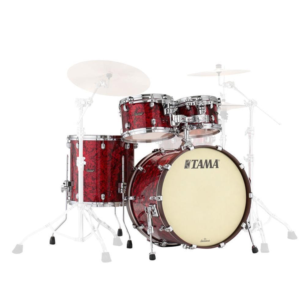 tama acoustic drum kits red pearl tama mr42tmvs starclassic 4-piece maple drumkit