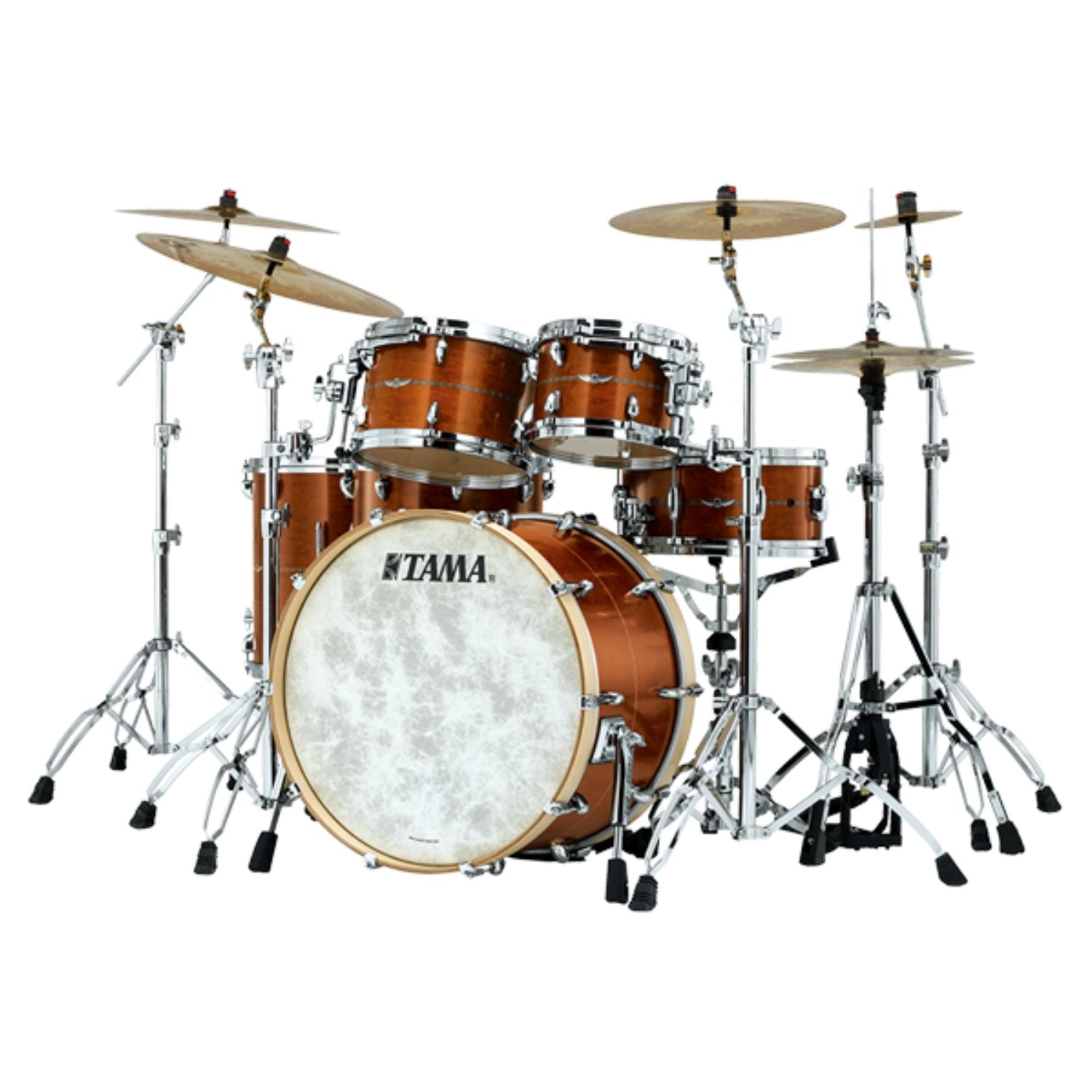 Tama Acoustic Drum Kits Satin Antique Brown for Maple Shell Only Tama Star Maple 22" 6PC Shell Pack Acoustic Drum Kit