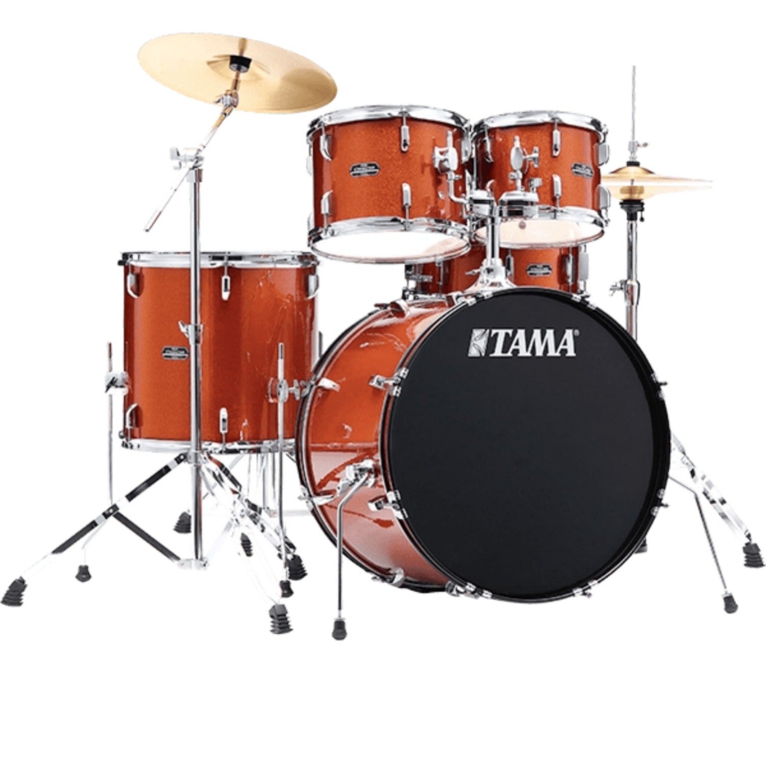 Tama Acoustic Drum Kits Scorched Copper Sparkle Tama ST58H5 Stagestar Acoustic Drum Kits Drum Set