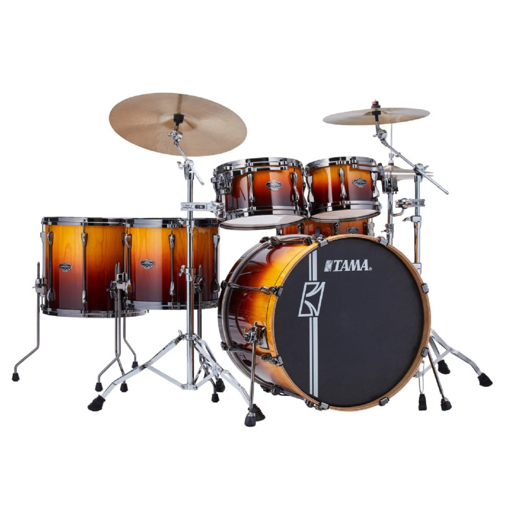 Tama Acoustic Drum Kits Sunset Fade Lacebark Pine Tama ML62HZBS 6 Piece Superstar Hyper-Drive Maple Drum Set