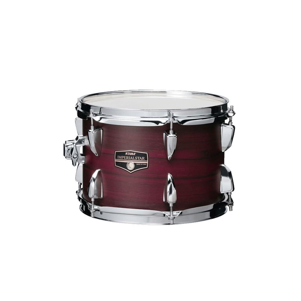 tama acoustic drum kits tama ie50h6w-cpm imperialstar drum kits 20 inch- candy apple mist #color_burgundy-walnut-wrap