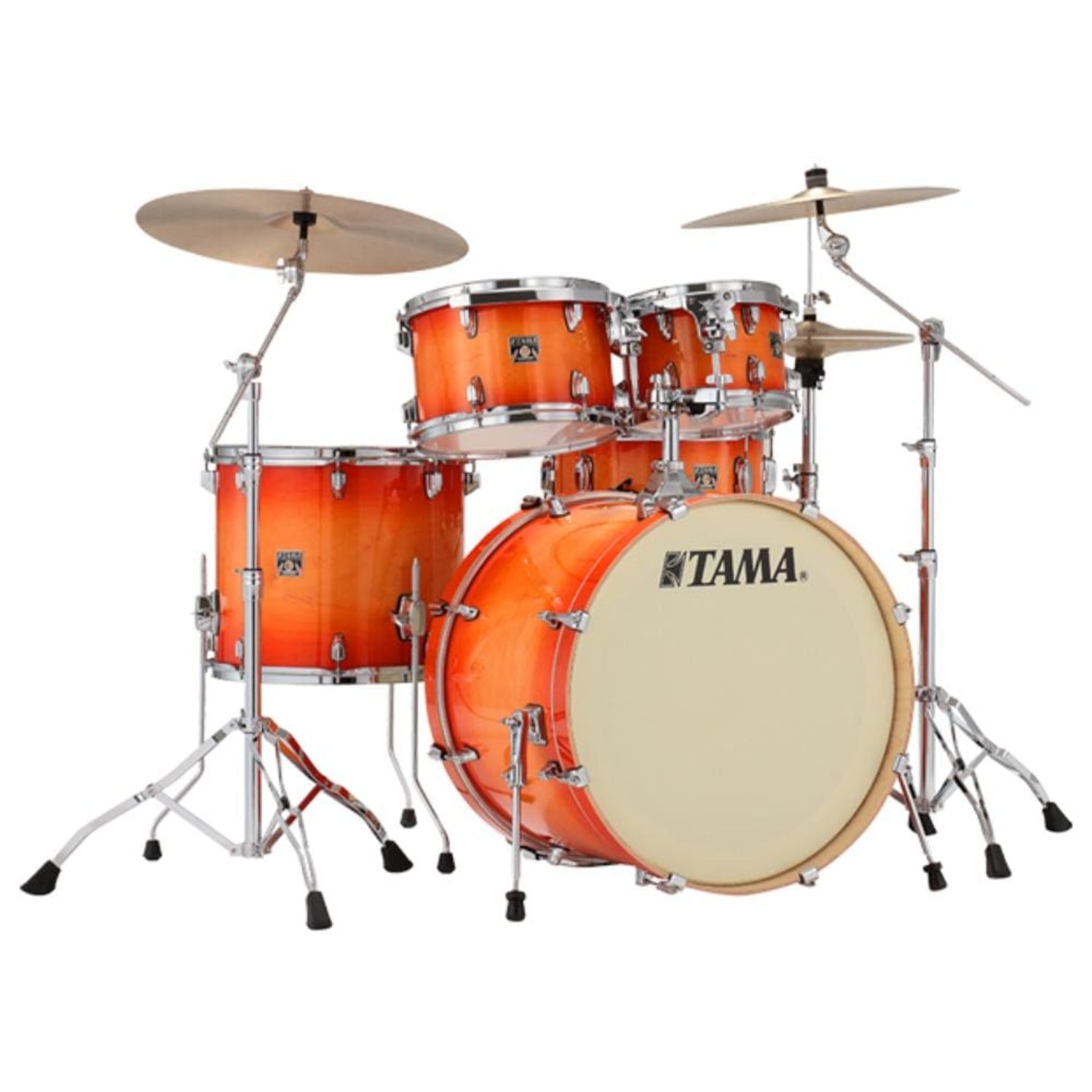 Tama Acoustic Drum Kits Tangerine Lacquer Burst Tama CL50RS Super Star Classic 5 Piece Drum Kit
