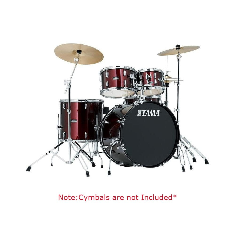 tama acoustic drum kits wine red tama stagestar sg50h5 5-piece acoustic drum kit with 20-inch bass drum kit