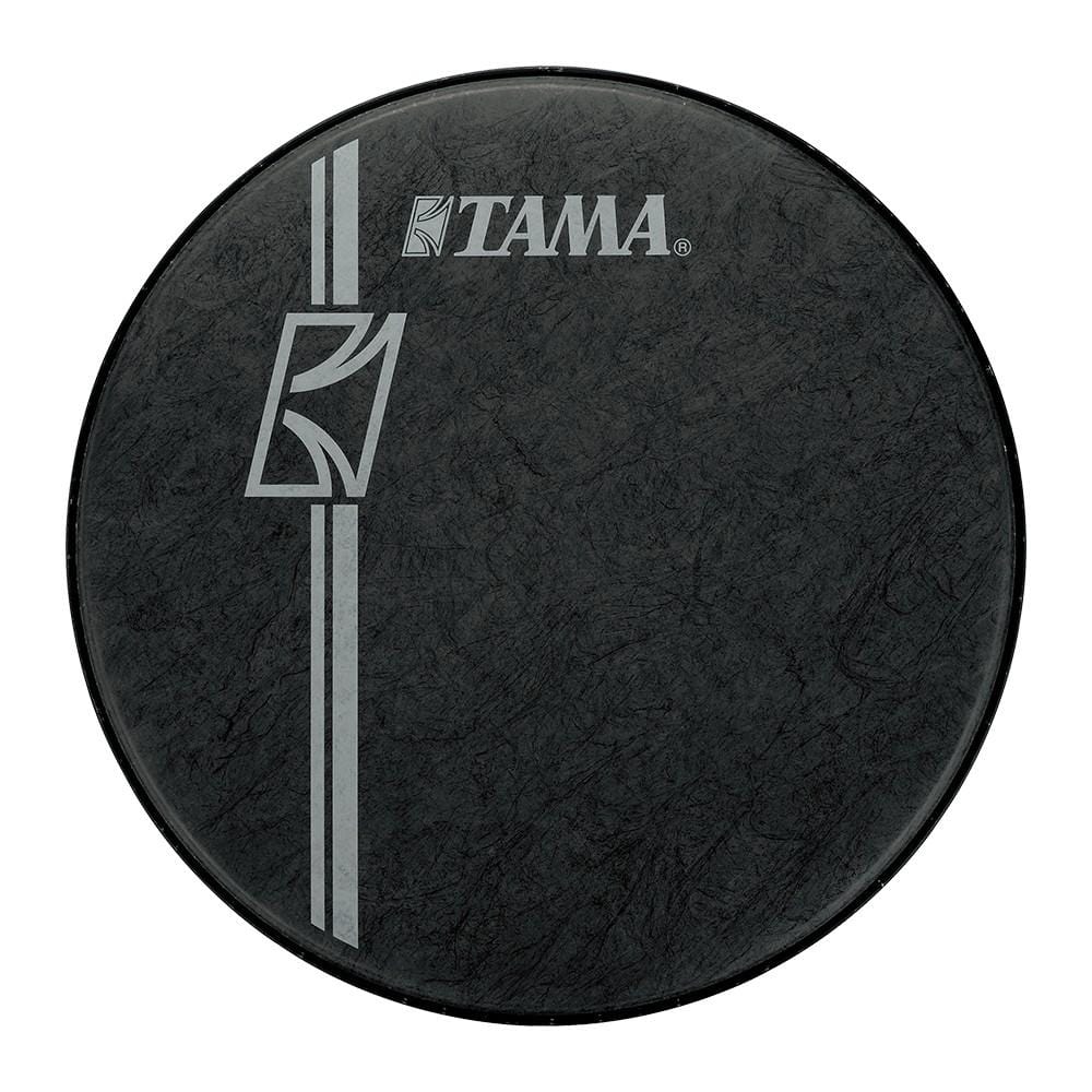 tama drum heads tama bk22bmfh 22" black fiber laminated bass drum head for superstar hyper drive