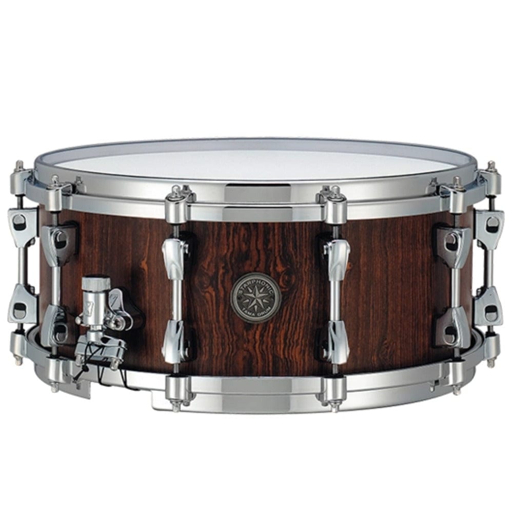 tama snare drums tama pbc146 14"x6" starphonic bubinga matt natural cordia snare drum