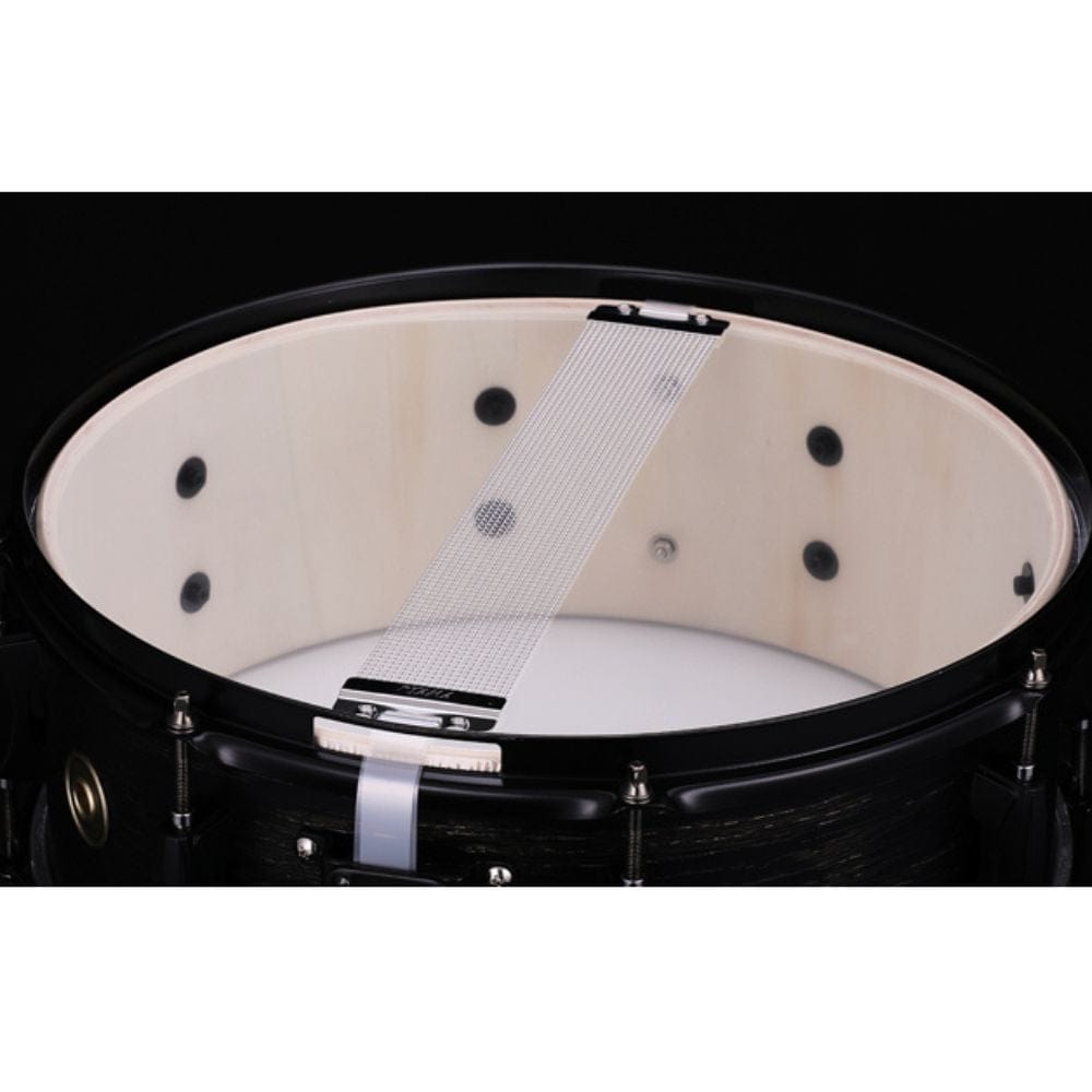 tama snare drums tama wp1455bk woodworks 14"x5.5" snare drum #color_natural-zebrawood-wrap