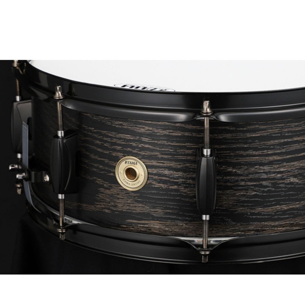 tama snare drums tama wp1455bk woodworks 14"x5.5" snare drum #color_natural-zebrawood-wrap