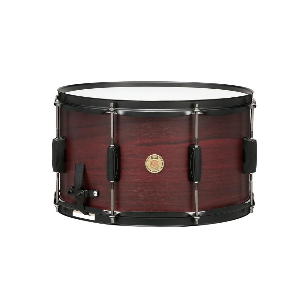tama snares burgundy walnut wrap tama wp148bk 14inch×8inch woodworks snare drum #color_burgundy-walnut-wrap
